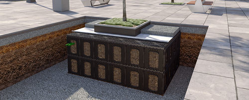 Modulo per attecchimento alberi in plastica - Rootbox - GEOPLAST - 100% riciclabile