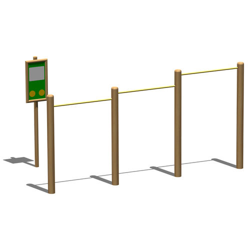 Barra di trazione tripla - 011307 - LEGNOLANDIA - in legno / da esterno / per parco giochi