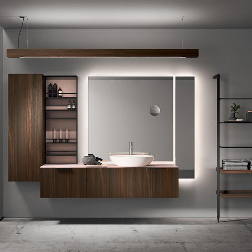 Mobile lavabo sospeso - LYMPHA_CONCEPT_02 - ALTAMAREA - in legno / contemporaneo / senza ante