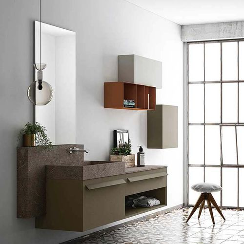 Lavabo da appoggio - 360GRADI/LOFT - ALTAMAREA - in pietra / rettangolare / contemporaneo