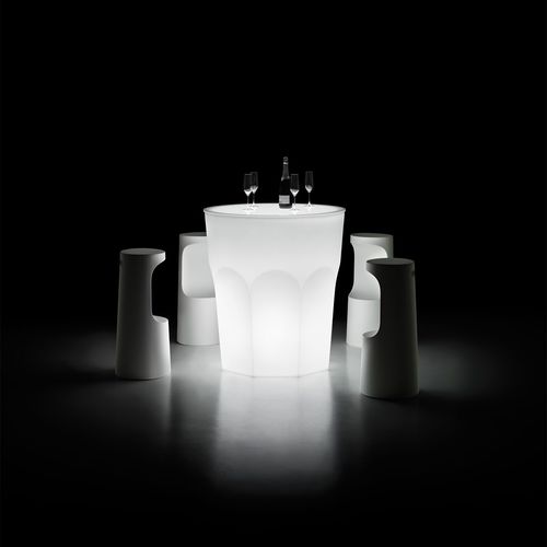 Tavolo alto contemporaneo - CUBALIBRE - PLUSt COLLECTION - in HPL / in polietilene / in PMMA