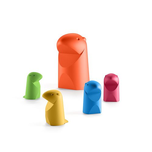 Scultura in polietilene - MARMOTTA - PLUSt COLLECTION - da appoggio / bianca / blu