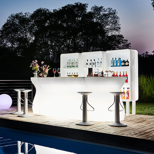 Mobile bar da giardino luminoso - Bartolomeo Corner - PLUSt COLLECTION - per uso residenziale