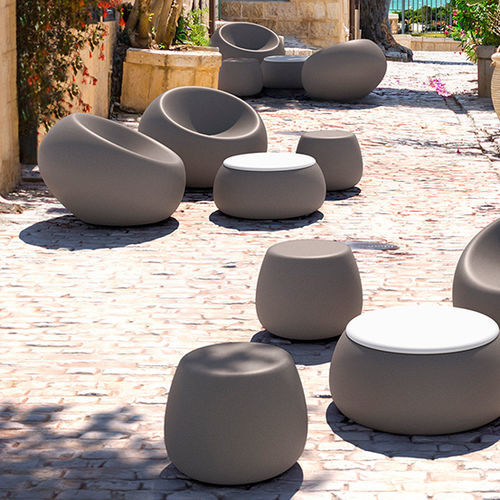 Sgabello contemporaneo - boom low - PLUSt COLLECTION - in polietilene / con base in polietilene / luminoso