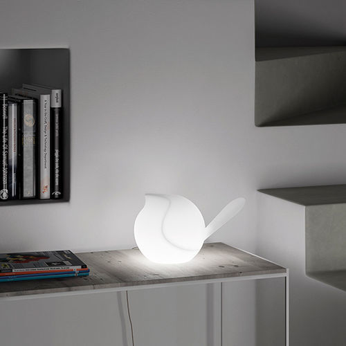 Scultura in polietilene - BIGGIE - PLUSt COLLECTION - da appoggio / bianca / blu