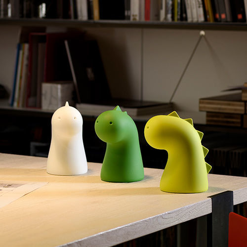 Scultura in polietilene - DRAGHETTO - PLUSt COLLECTION - da appoggio / bianca / blu
