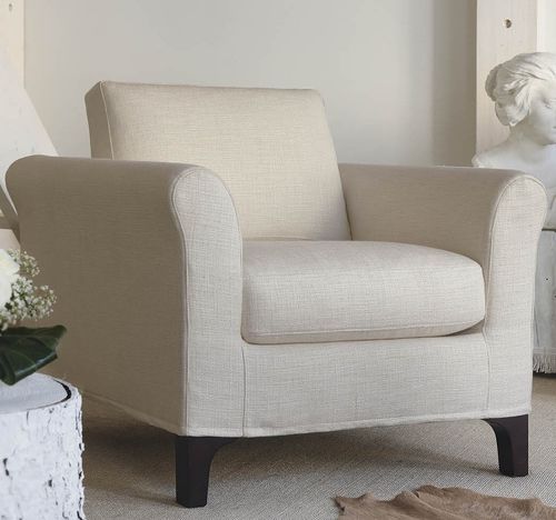 Poltrona classica - Greta - Milano Bedding - in tessuto / in legno compensato / in abete