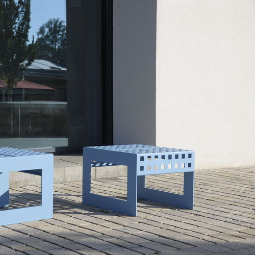 Sgabello contemporaneo - CHALIDOR 300 - BENKERT BÄNKE - in acciaio / con supporto in acciaio inossidabile laccato / senza braccioli