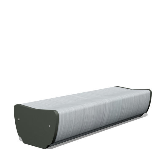 Panca contemporanea - HOCKERBANK  - BENKERT BÄNKE - in plastica / in acciaio inossidabile / in vetro