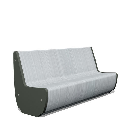 Panca contemporanea - BENKERT BÄNKE - in plastica / in acciaio inossidabile / in vetro