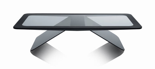 Tavolino basso contemporaneo - VERTIGO - steiner - in vetro / rettangolare / per uso residenziale