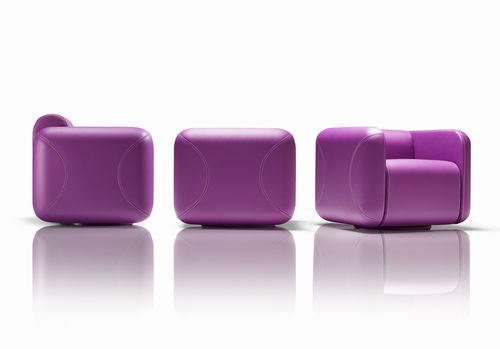 Poltrona contemporanea - SWEET - steiner - in pelle / in tessuto