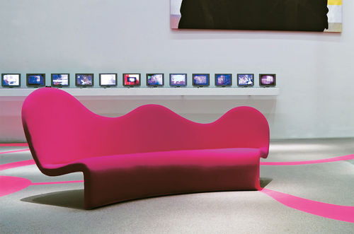 Divano design originale - KRYSALIS - felicerossi srl. - in tessuto / per uso contract / di Karim Rashid