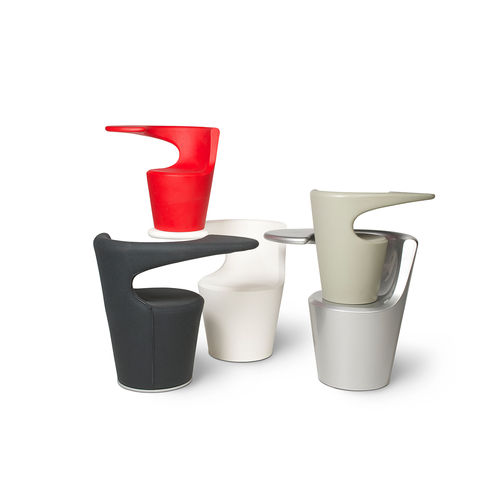 Poltrona design originale - DIVINA - felicerossi srl. - in tessuto / ergonomica / con tavolo integrato
