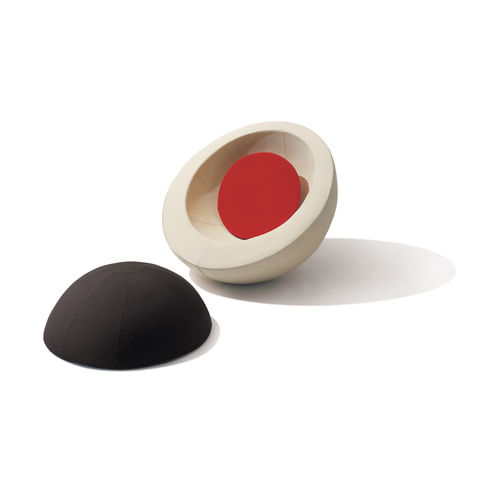 Poltrona design originale - S.3 - felicerossi srl. - in tessuto / con poggiapiedi / modulare