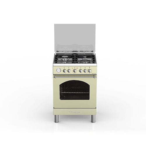 Blocco cottura a gas - BO644JF/N - Bompani - elettrico / con doppia alimentazione / in acciaio inossidabile