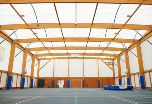 Tensostruttura su ossatura in legno - CROYDON  - SMC2 - per copertura / con membrana in PVC / per campo sportivo