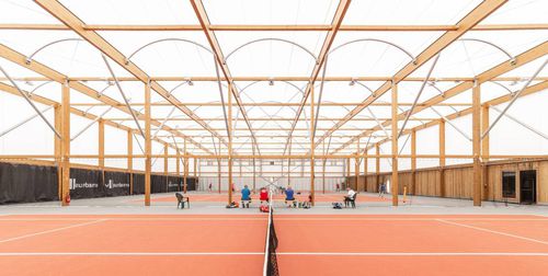 Tensostruttura su ossatura in legno - VILLEURBANNE - SMC2 - per copertura / per campo sportivo