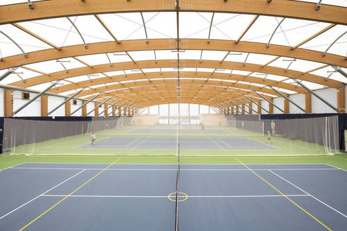 Tensostruttura su ossatura in legno - CANTERBURY - SMC2 - per copertura / per campo sportivo