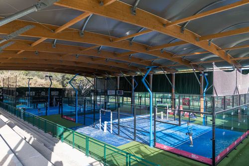 Tensostruttura su ossatura in legno - BEAUSOLEIL - SMC2 - per copertura / per campo sportivo / traslucida