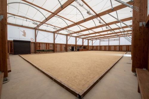 Tensostruttura su ossatura in legno - CAZOULS-LES-BEZIERS - SMC2 - per copertura / per spazi pubblici