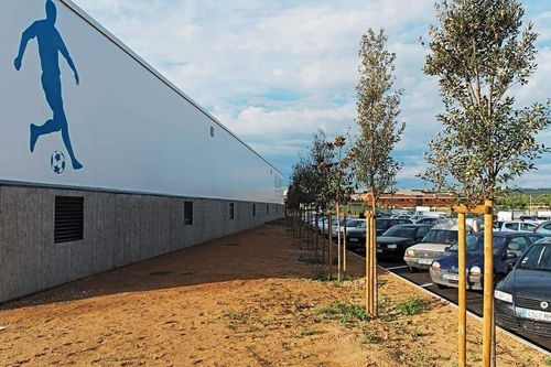 Tensostruttura su ossatura in legno - MANOSQUE - SMC2 - per copertura / per campo sportivo