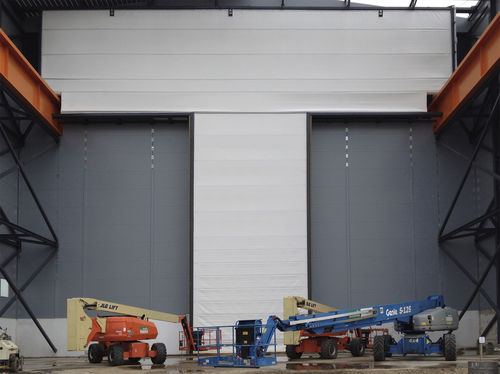 Porta industriale a libro - OVERHEAD CRANE - Champion Door - in tessuto / a grande apertura