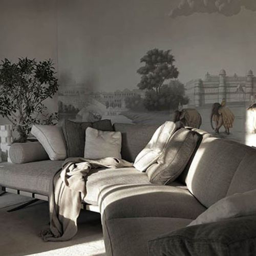 Carta da parati classica - THE TEA ROUTE - Misha wallcoverings - in seta / con motivi naturali / con scene