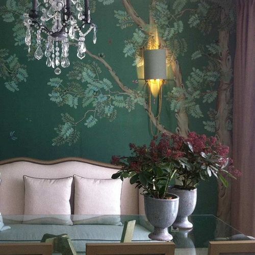 Carta da parati orientale - PAGODA TREE - Misha wallcoverings - in seta / con motivi naturali / motivi cinesi