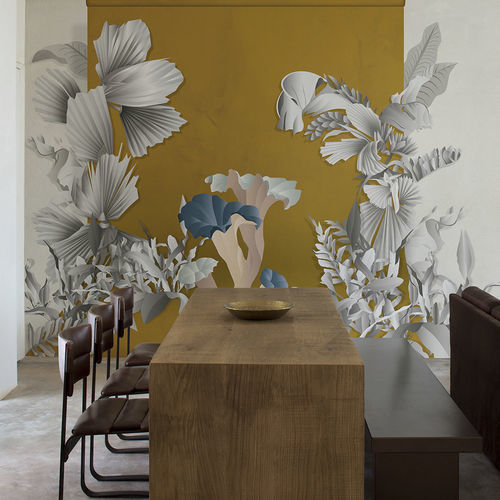 Carta da parati contemporanea - FORMOSA  - Misha wallcoverings - in seta / con motivi floreali / aspetto carta da parati