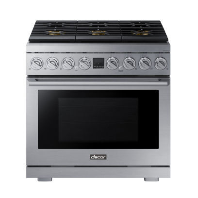 Blocco cottura a gas - DOP36P86DLS/DA - dacor - 6 fuochi / 1 forno / con lavaggio manuale