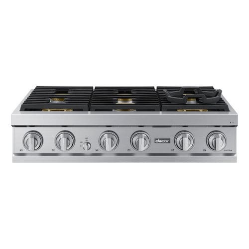 Piano cottura a gas - DTT36T960GS/DA - dacor - 6 fuochi / da appoggio / con manopole