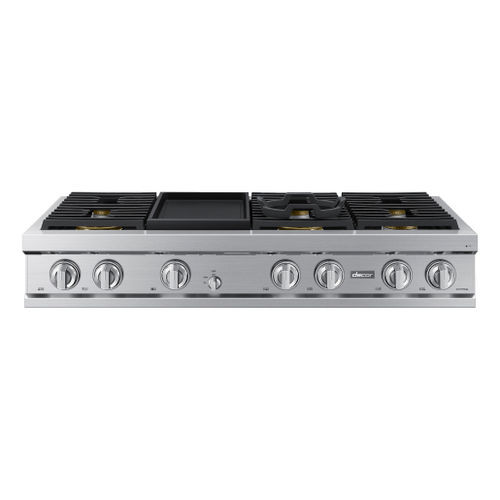 Piano cottura a gas - DTT48T963GS/DA - dacor - 6 fuochi / da appoggio / con manopole