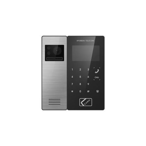 Videocitofono in alluminio - HLF-R1041R - Hyundai Telecom - nero / da esterno / da interno
