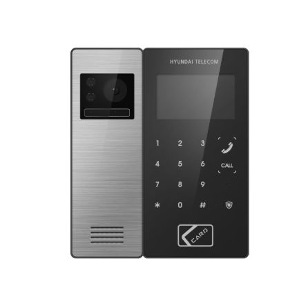 Videocitofono in alluminio - HLF-R1041P - Hyundai Telecom - nero / da esterno / da interno