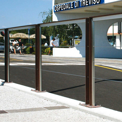 Barriera di protezione - VERSO P-X - METALCO - fissa / in acciaio inossidabile / in acciaio COR-TEN®