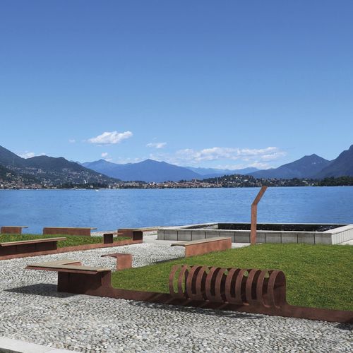 Bordura da giardino - JARDIN - METALCO - per allestimenti paesaggistici / in legno composito / in acciaio COR-TEN®