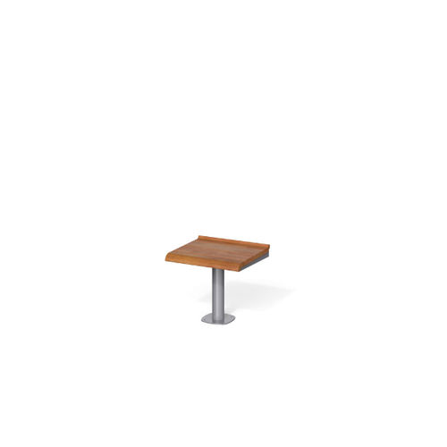 Sgabello contemporaneo - BREAK TIME W - METALCO - in legno / con supporto in acciaio verniciato a polvere / con base centrale