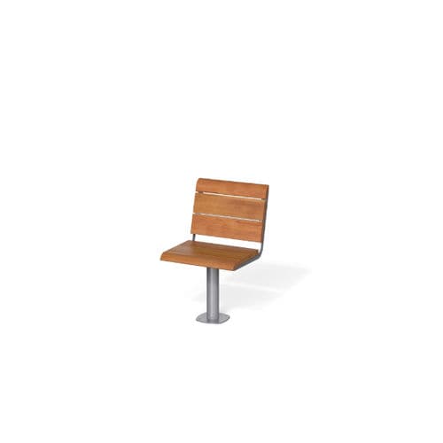 Sedia contemporanea - BREAK TIME W - METALCO - da esterno / in legno / con supporto in acciaio verniciato a polvere