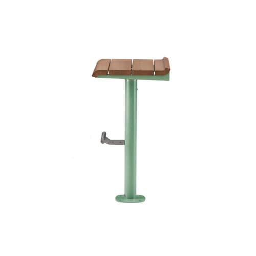 Sgabello da bar contemporaneo - BREAK TIME W - METALCO - in legno / con supporto in acciaio inossidabile / con supporto in acciaio verniciato a polvere