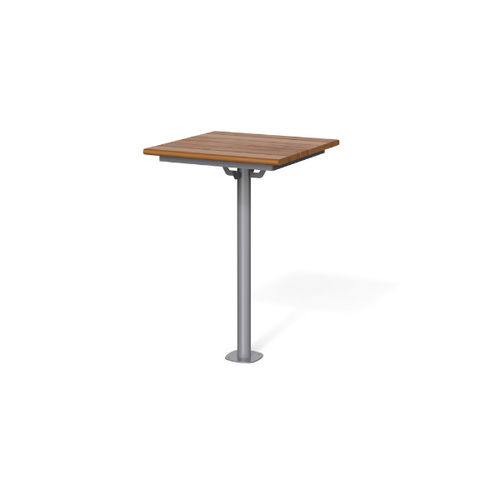 Tavolo alto contemporaneo - BREAK TIME TW - METALCO - in legno / con supporto in acciaio / quadrato