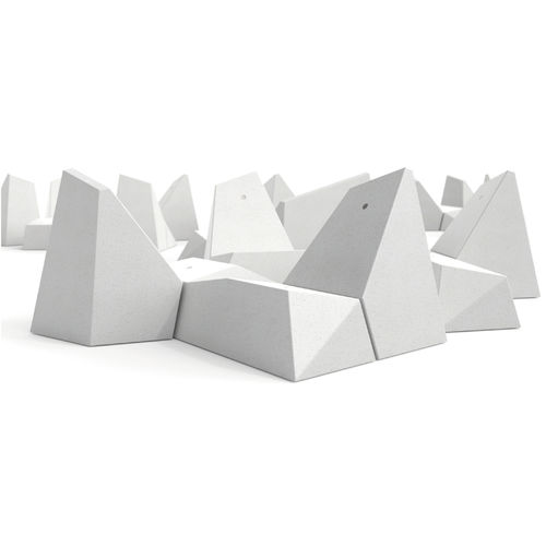 Panca design - DIORITE - METALCO - in pietra ricostituita / con schienale / senza schienale