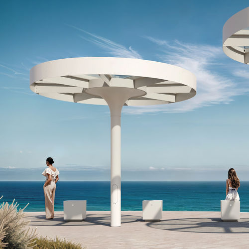 Tendone parasole per zone urbane - MARY F - METALCO