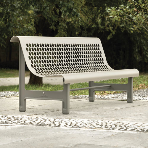 Set tavolo e panca contemporaneo - OLYMPIA - METALCO - in metallo / modulabile / per zone urbane