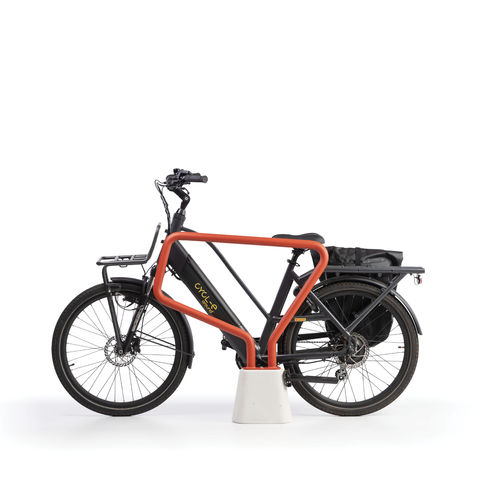 Rastrelliera per biciclette a pavimento - LIMA - METALCO - da esterno / in acciaio verniciato / in calcestruzzo ad alte prestazioni
