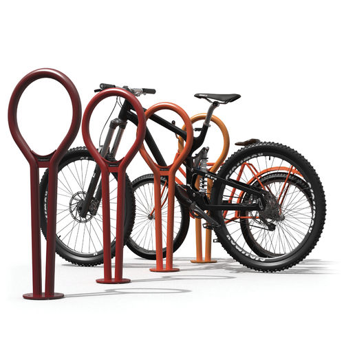 Rastrelliera per biciclette a pavimento - POINT - METALCO - per spazi pubblici / in acciaio verniciato