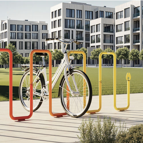 Rastrelliera per biciclette a pavimento - SNAKE - METALCO - per spazi pubblici / per zone urbane / per parcheggio