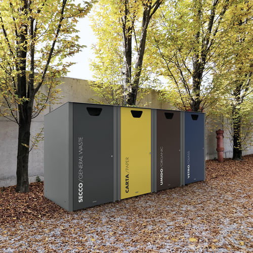 Copribidone di riciclaggio - COVER 240 - METALCO - in acciaio con rivestimento a polvere