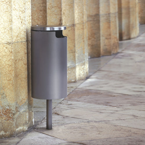 Portarifiuti pubblico - ERMES - METALCO - da parete / sospeso / in acciaio con rivestimento a polvere