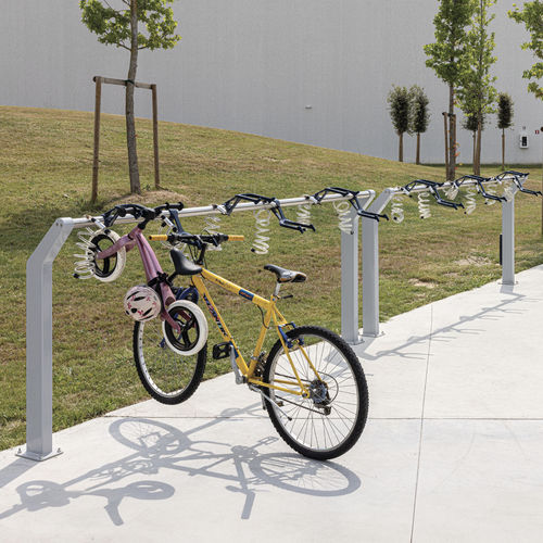 Rastrelliera per biciclette a pavimento - BIELLA - METALCO - con sistema di sicurezza / antivandalismo / per spazi pubblici
